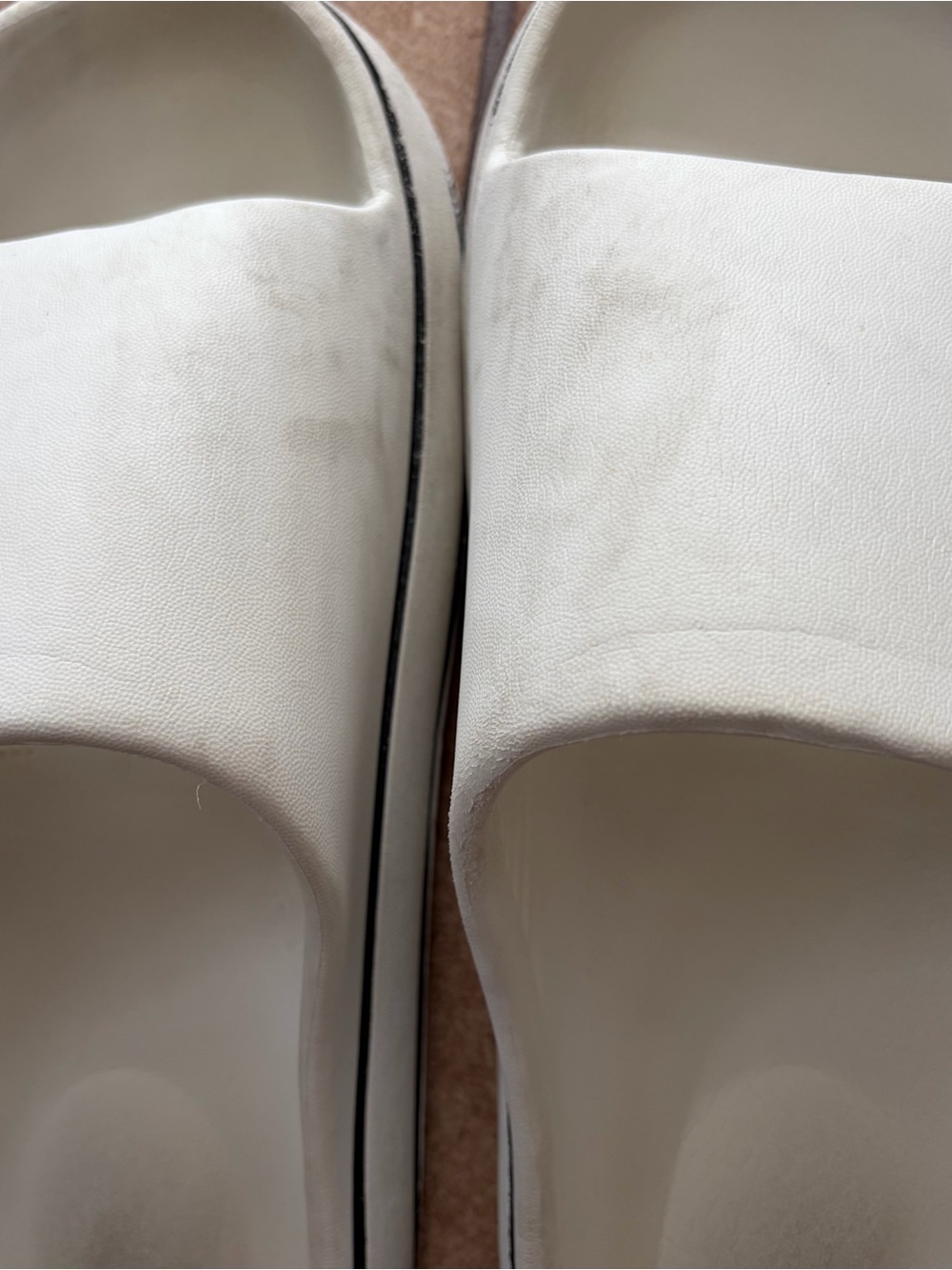 White Women's Slide Sandals - Minimal Slip-On Comfort